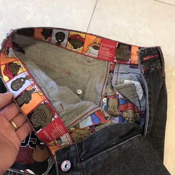 Platinum Fubu Men's Jeans Size W32 / L34 FAT ALBERT And The Junkyard Gang - Picture 5 of 14